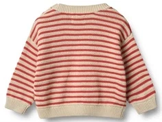 Wheat Leise striktrøje med røde striber